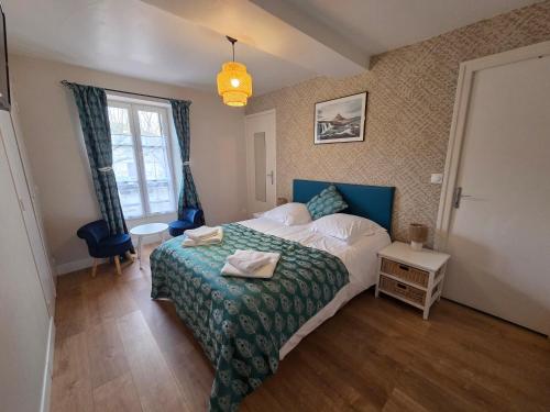 מיטה או מיטות בחדר ב-Le Citrus