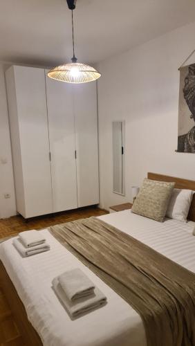 Llit o llits en una habitació de Apartment Troi