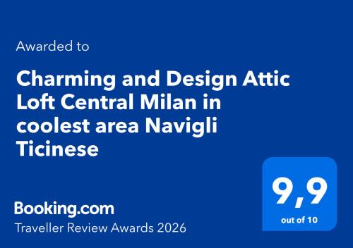Charming and Design Attic Loft Central Milan in coolest area Navigli Ticinese photo 15