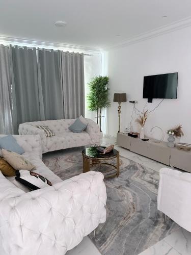 Televizorius ir (arba) pramogų centras apgyvendinimo įstaigoje RNB homes