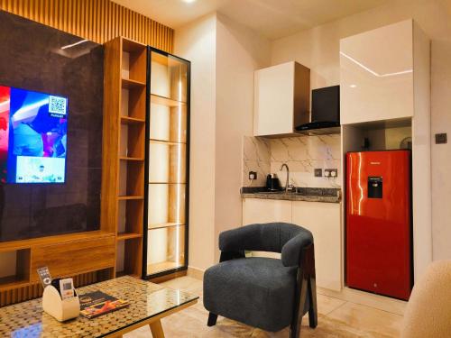 Emirates Residence tesisinde mutfak veya mini mutfak
