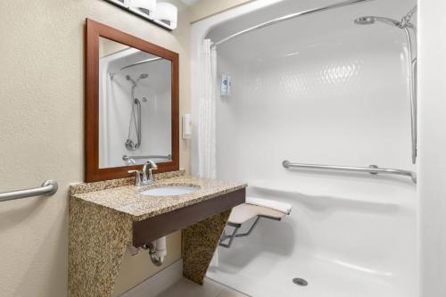 Comfort Suites Near Universal Orlando Resort tesisinde bir banyo