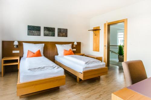 Posteľ alebo postele v izbe v ubytovaní Haus Steirer am Kaiserwald