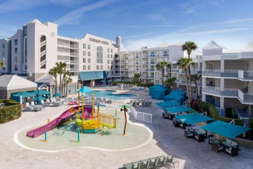 an aerial view of a playground at a resort at Embassy Suites by Hilton Orlando Lake Buena Vista Resort in Orlando