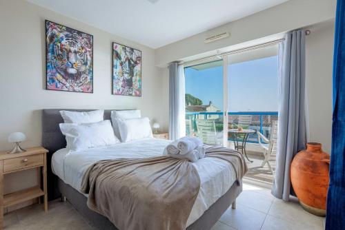 Blue Riviera - Terrace with sea view, pool, modern, spacious, AC