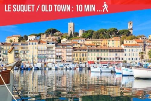 Cocoon Center - Rue d'antibes - 200m plage- Clim - wifi - Unique photo 23