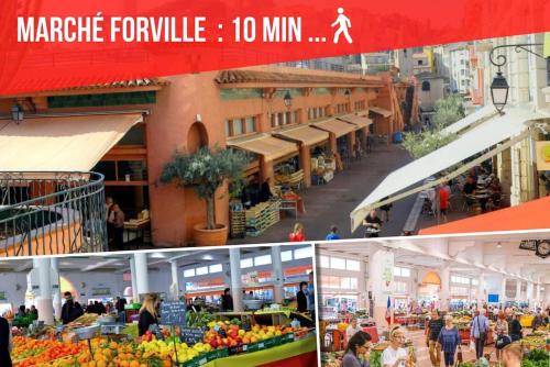 Cocoon Center - Rue d'antibes - 200m plage- Clim - wifi - Unique photo 21