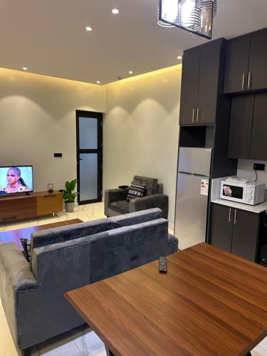 Kuchyň nebo kuchyňský kout v ubytování Cozy home