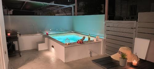 Cozy Apartment private plunge pool- Fiber Internet - Private Parking