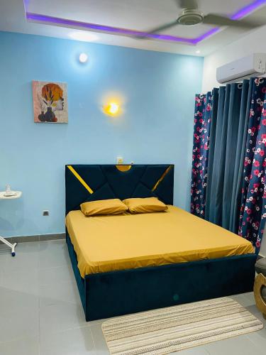 Krevet ili kreveti u jedinici u okviru objekta Résidence GOUDJA 2