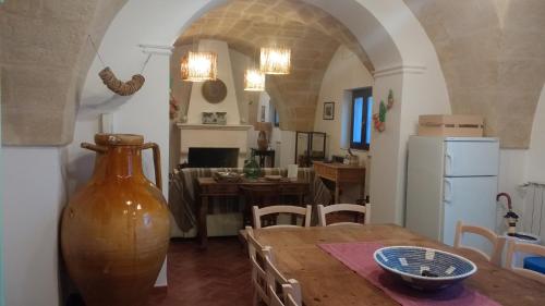 Kuchyň nebo kuchyňský kout v ubytování Masseria Urbana