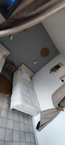a room with a bed in a loft bed at studio meublé classé 2 étoiles - 30m² in Gréoux-les-Bains
