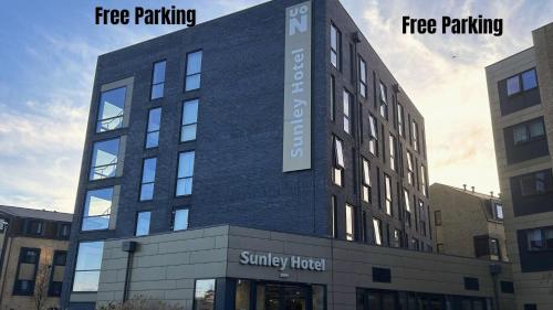 a rendering of the front of thesimply hotel building at Sunley Hotel in Northampton