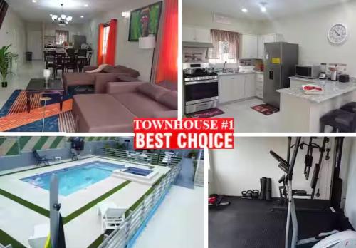 MIRANDO PLACE #1---BEACH CLUB ACCESS, ,POOL, HOTTUB, GYM,3 Lounges, Townhouse #1-Airport 10 mins
