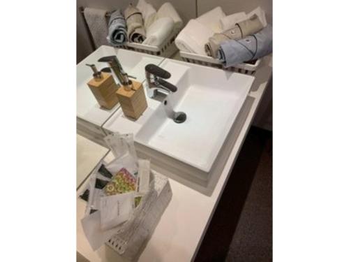 a table with a sink and some items on it at scene - Vacation STAY 52631v in Daisen