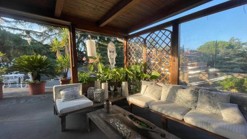 Mansarda monolocale in roof garden