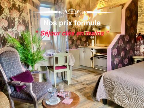 Les Fleurs De Lys, Suites'Appart , Entrée et Terrasse Privée Proche de la Mer