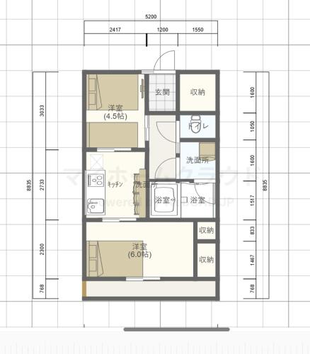 池袋 新宿へ好アクセス 和風 2階の静かな2dk 快適4名 最大6名 快適ベッド コンビニ近い 大型TV