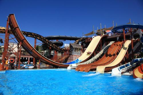 a water slide at a water park at Cactus Fleur Beach in Yalıkavak