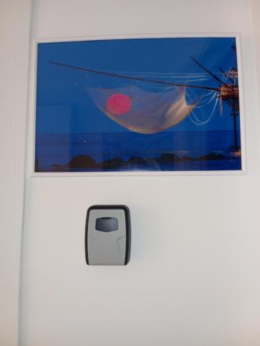 a door with a picture of a fish at Dimore Fronte Mare affittacamere in Casalbordino