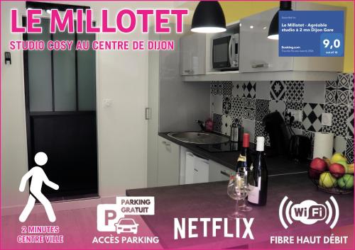 Le Millotet - Agréable studio à 2 mn Dijon Gare