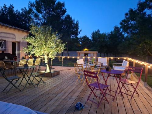 Le Mas Victoria - Chambres d'hôtes avec table d'hôtes-Parking privé ferme