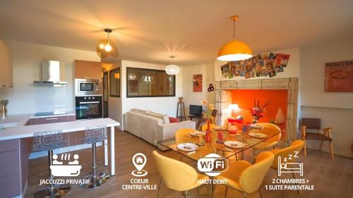 Appartement 8 pers Agen Terrasse et option spa