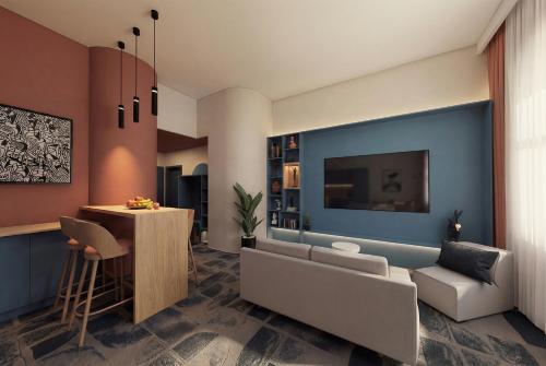 TV i/ili multimedijalni sistem u objektu Hotel Soho