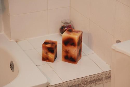 Ένα μπάνιο στο Apartment Nikos