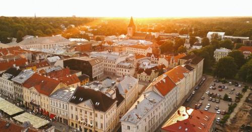 Pogled na destinaciju Tartu ili pogled na grad iz hotela