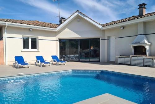 Bassin d'Arcachon belle villa moderne 4 chambres et piscine privée