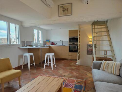 2 pièces climatisé en duplex avec terrasse