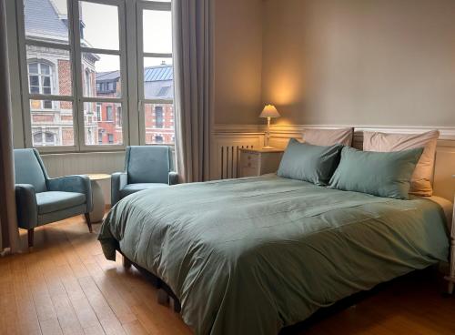 เตียงในห้องที่ Hotel Saint Georges