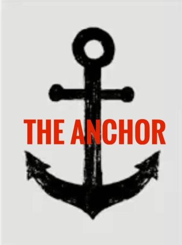 an anchor sign with the words the anchor at THE ANCHOR in Hastings