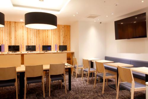 TV a/nebo společenská místnost v ubytování Hotel M Matsumoto