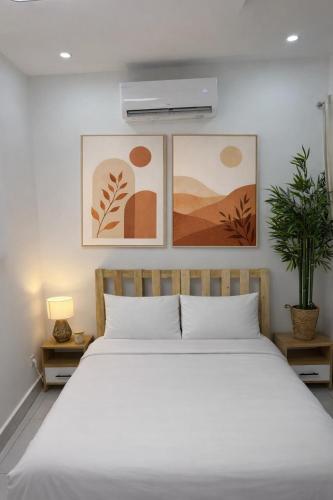 Llit o llits en una habitació de Abidjan cocooning apartment