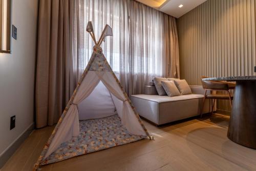 Cama ou camas em um quarto em Hotel Deville Prime Cuiabá