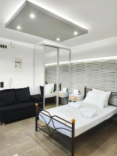 เตียงในห้องที่ Msquared Apartment 3