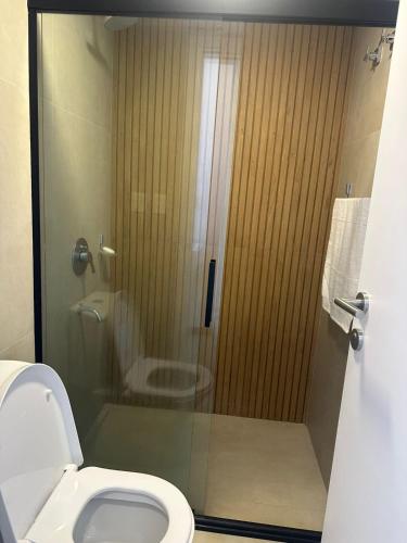 Et badeværelse på Comfortable duplex apt in Ciudad del Este