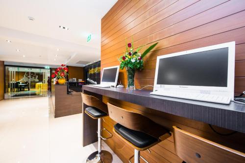 Televisyen dan/atau pusat hiburan di Tetris Hotel