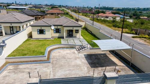 a skate park on the roof of a house at Little leisures in Matsapha