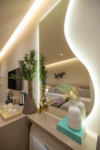 Kuchyň nebo kuchyňský kout v ubytování Del Mare Rooms