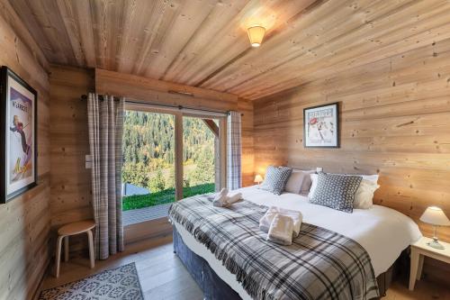 Llit o llits en una habitació de Chalet- Etringa A12