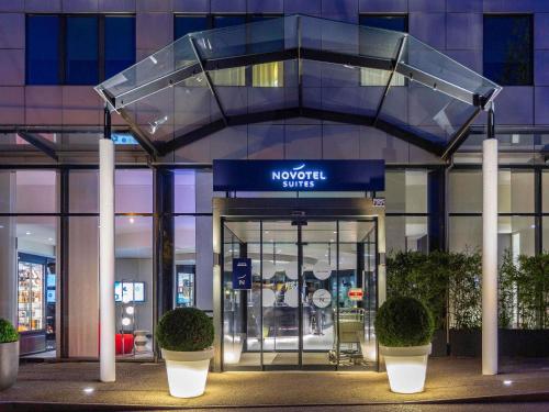 a north star store in front of a building at Novotel Suites Genève Aéroport in Geneva