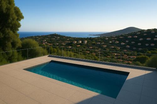 Maison piscine vue mer 4 chambres - 7 min plage