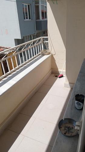 a balcony on the side of a building at Huzur 20 in Edirne
