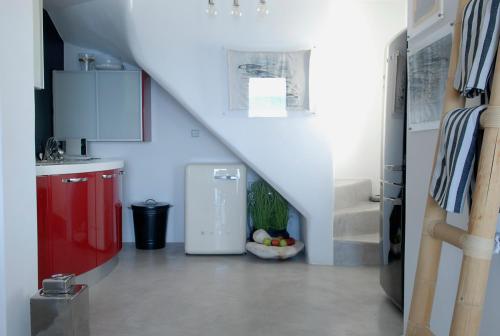 Vonios kambarys apgyvendinimo įstaigoje Villa Kastro