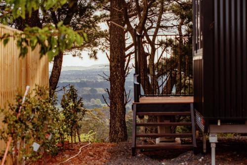 a view of the mountains from the outside of a house at Tiny family getaway - breathe in the country air in Glenquarry