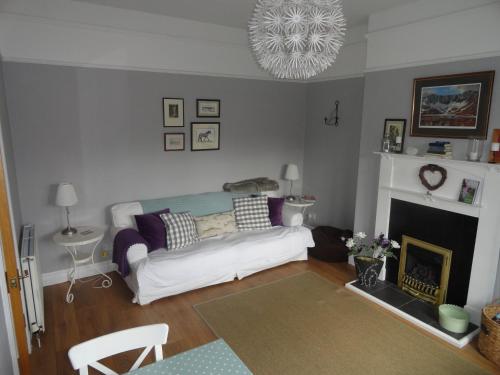 Peebles Cottage Apartment with River View and Bike Storeにあるシーティングエリア