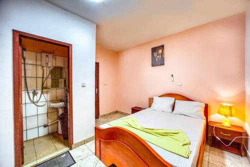 Postel nebo postele na pokoji v ubytování Penthouse